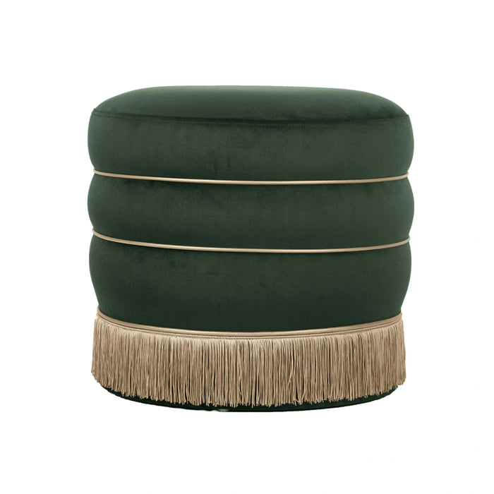 Lakka Performance Velvet Ottoman
