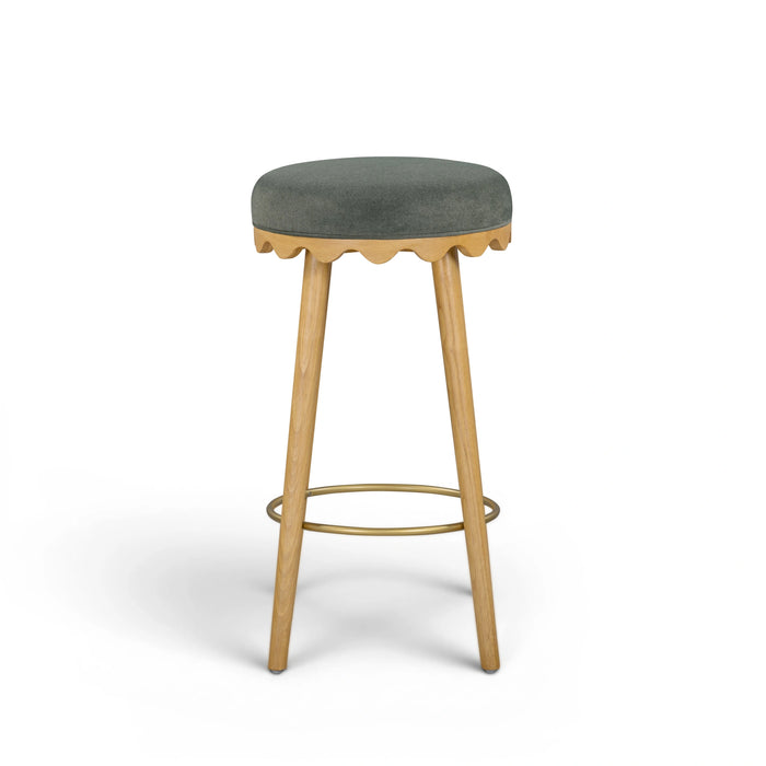 Oodle Performance Vegan Mohair Bar and Counter Stool