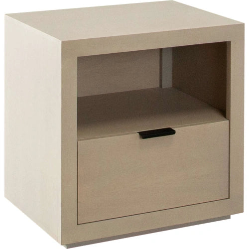 Sonoma 1-Drawer Wood Night Stand in Light Natural Grey Wash Finish