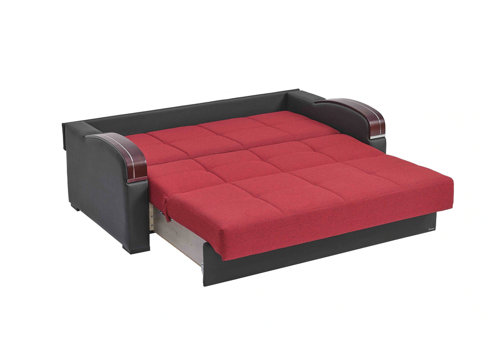Ottomanson Sleep Plus Collection Upholstered Convertible Sofabed with Storage
