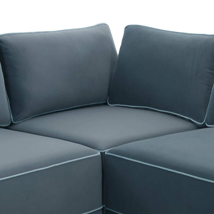 Willow 8-Piece Performance Velvet Modular Large U Sectional