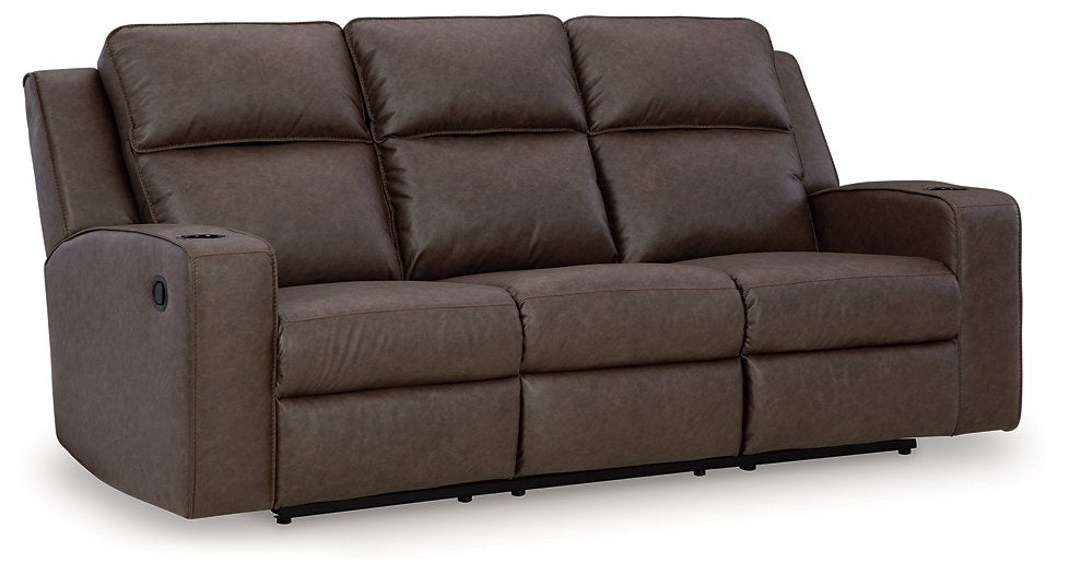 Lavenhorne Reclining Sofa with Drop Down Table - Home And Beyond