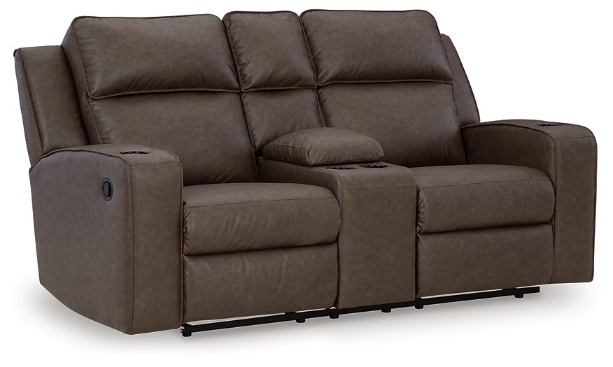 Lavenhorne Reclining Loveseat with Console - Home And Beyond