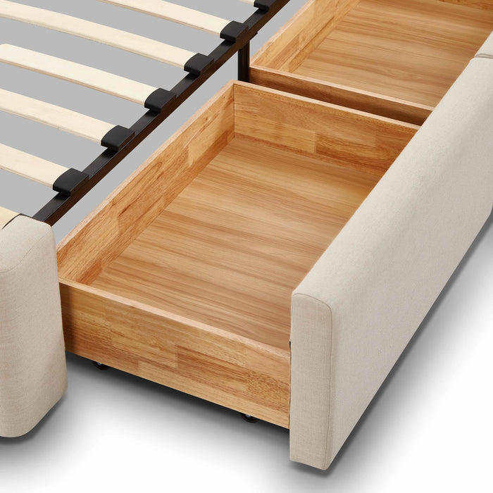 Corey Upcycled Performance Linen Storage Bed