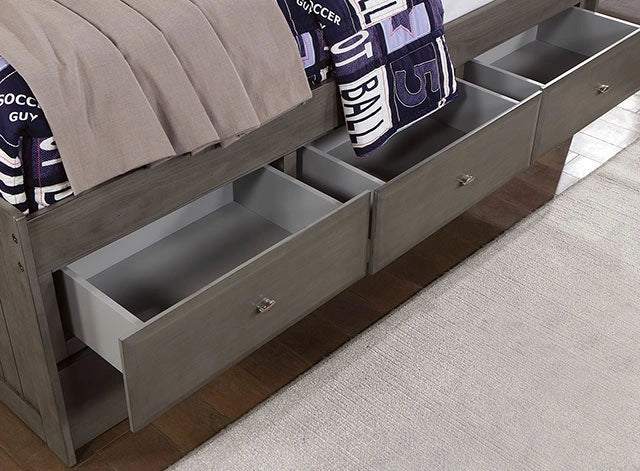 TIBALT DayBed w/ Trundle, Dark Gray