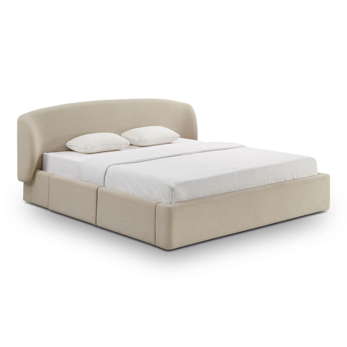Corey Upcycled Performance Linen Storage Bed