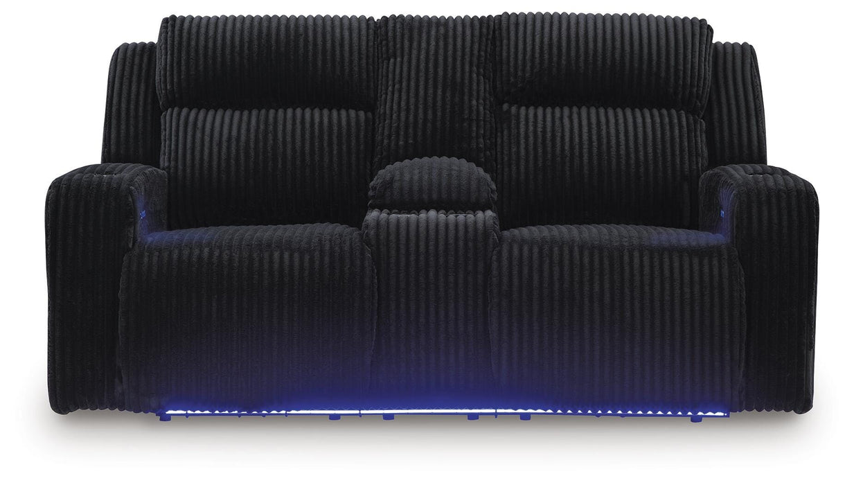 Forest Lake Power Reclining Loveseat with Console