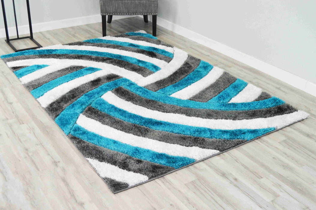 4D SHAGGY Rug Design 6483