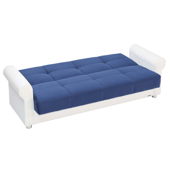 Ottomanson Avalon Collection Upholstered Convertible Sofabed with Storage