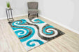 6499 Turquoise - 4D Shaggy - Home And Beyond