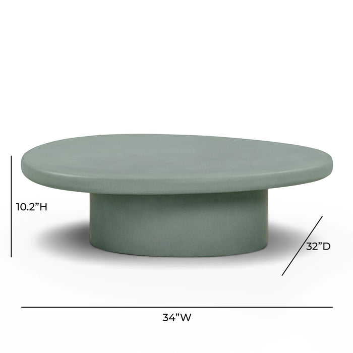 Jade Concrete Indoor/Outdoor Coffee Table (28"-34")