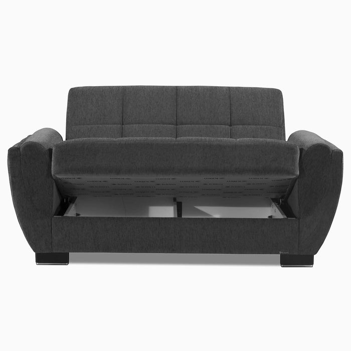 Ottomanson Armada Air Collection Upholstered Convertible Loveseat with Storage