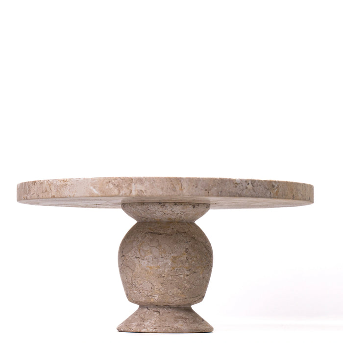 Natural Travertine Cake Stand