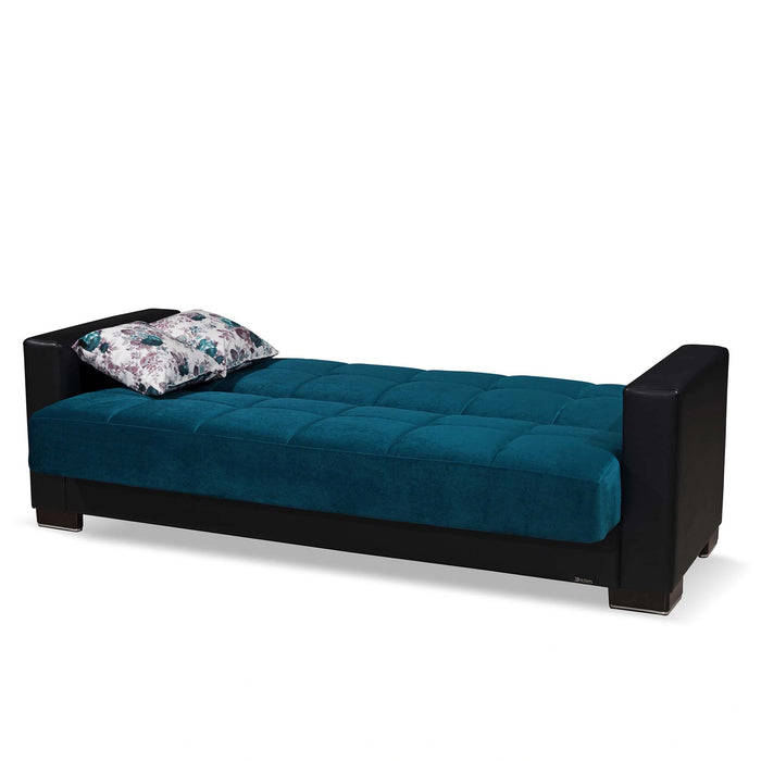 Ottomanson Armada Collection Upholstered Convertible Sofabed with Storage