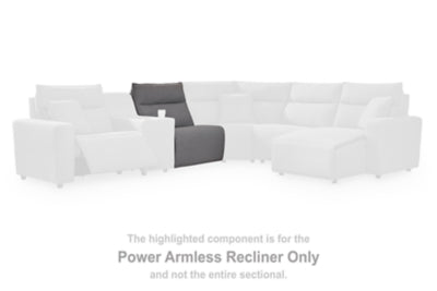 Modmax II Power Reclining Sectional with Audio Consoles - Home And Beyond
