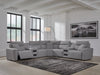 Modmax II Power Reclining Sectional with Audio Consoles - Home And Beyond