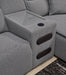Modmax II Power Reclining Sectional with Audio Consoles - Home And Beyond