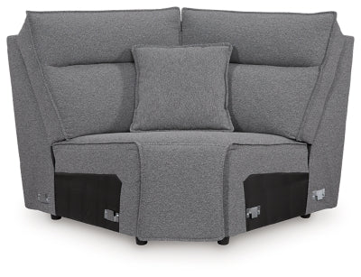 Modmax II Power Reclining Sectional with Audio Consoles - Home And Beyond