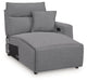 Modmax II Power Reclining Sectional with Chaise and Audio Consoles - Home And Beyond