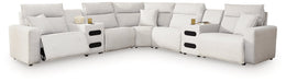 Modmax II Power Reclining Sectional with Audio Consoles - Home And Beyond