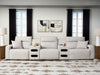 Modmax II Power Reclining Sectional with Audio Consoles - Home And Beyond