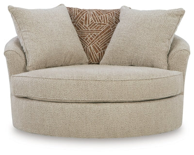 Steelwater Retreat Oversized Swivel Accent Chair - Home And Beyond