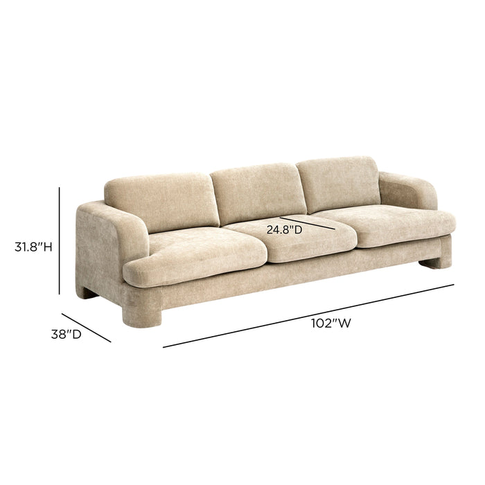 Halsey Textured Fabric Sofa