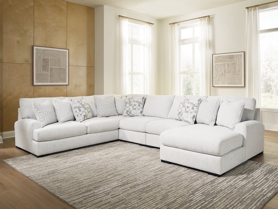 Misty-Lakes Sectional with Chaise - Home And Beyond