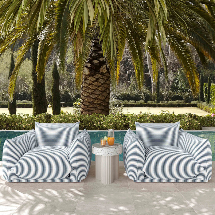 Saint Tropez Stuffed Indoor / Outdoor Armchair