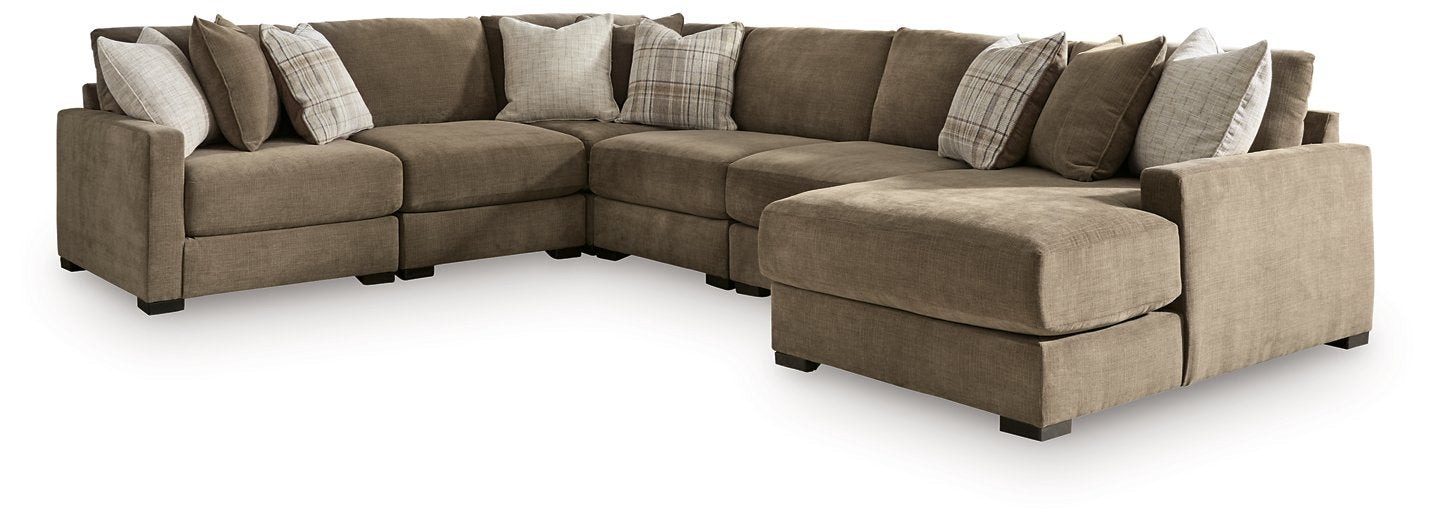Camellia-Court Sectional with Chaise - Home And Beyond