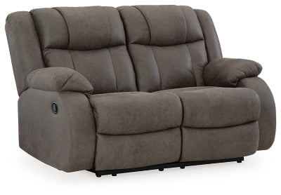 First Base Reclining Loveseat - Home And Beyond