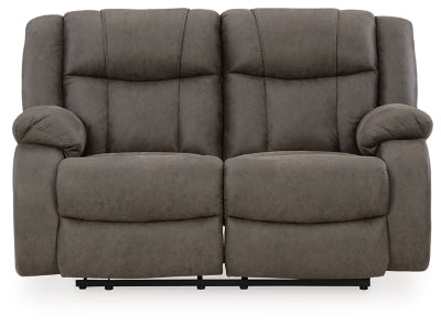 First Base Reclining Loveseat - Home And Beyond