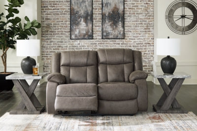 First Base Reclining Loveseat - Home And Beyond