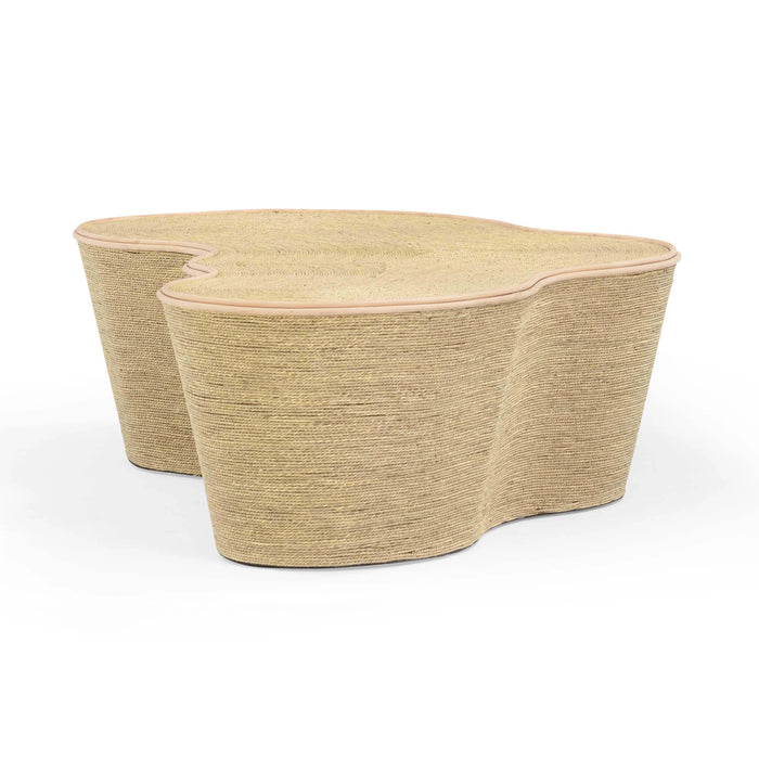 Slab 60" Natural Seagrass Coffee Table