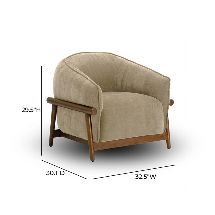 Piedmont Upcycled Contract-Grade Chenille Accent Chair