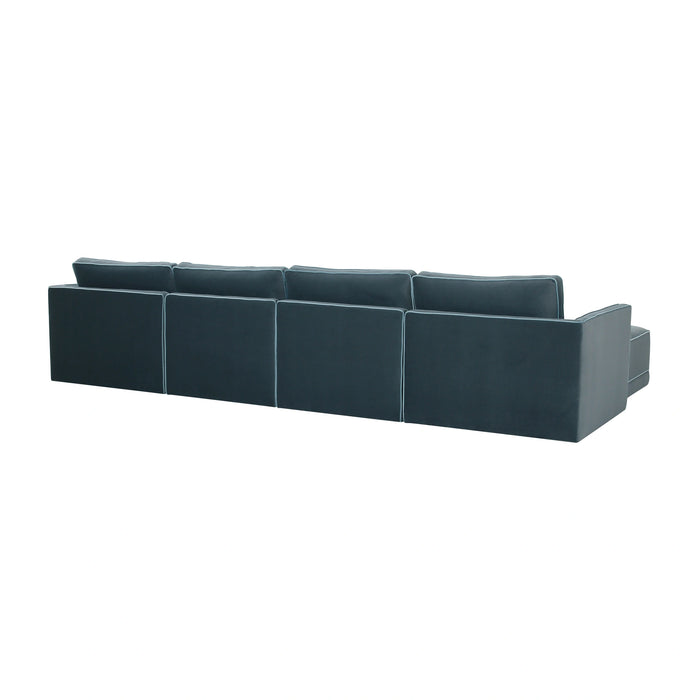 Willow 6-Piece Performance Velvet Modular U Sectional