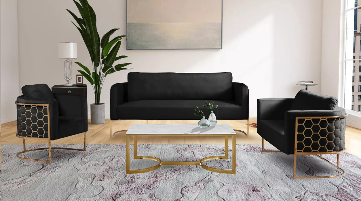 Casa Black Velvet Chair