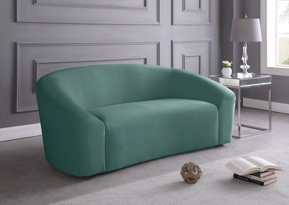 Riley Mint Velvet Loveseat