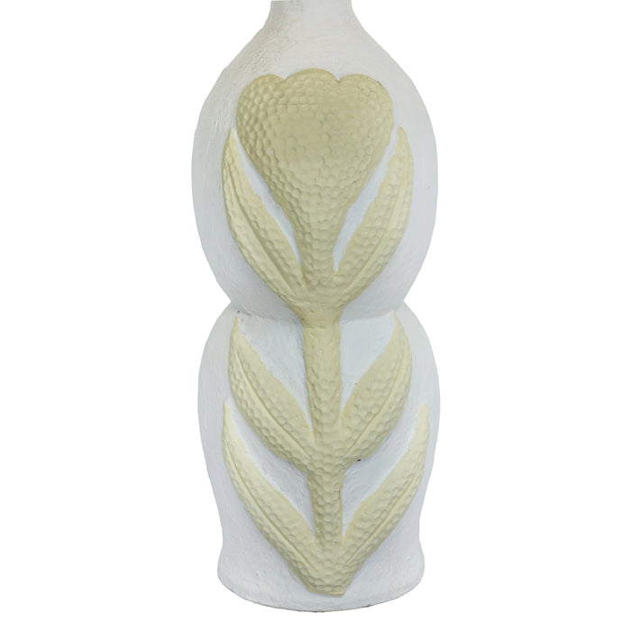 Edith Papier Mache Flower Pleated Table Lamp