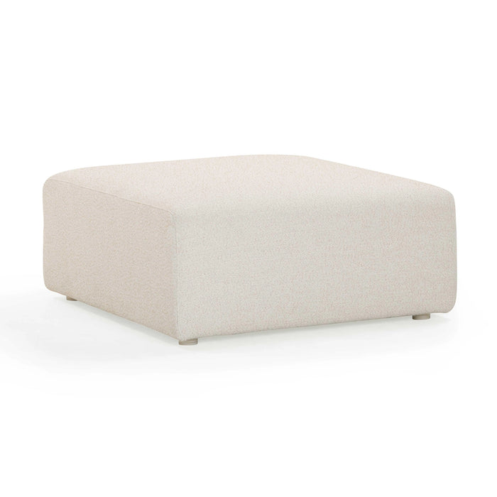 Hangover Cream Performance Fabric Outdoor Ottoman