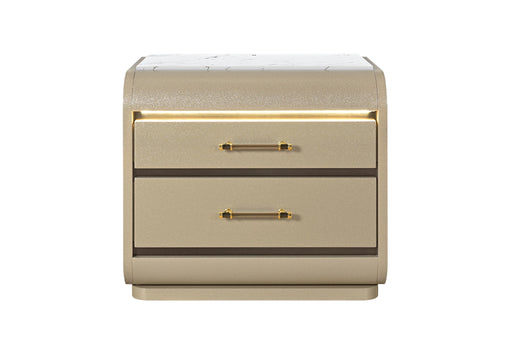 Genesis Gold Nightstand with LED