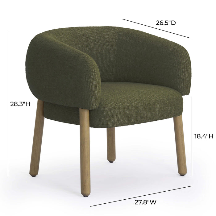 Foxy Textured Performance Fabric Accent Chair