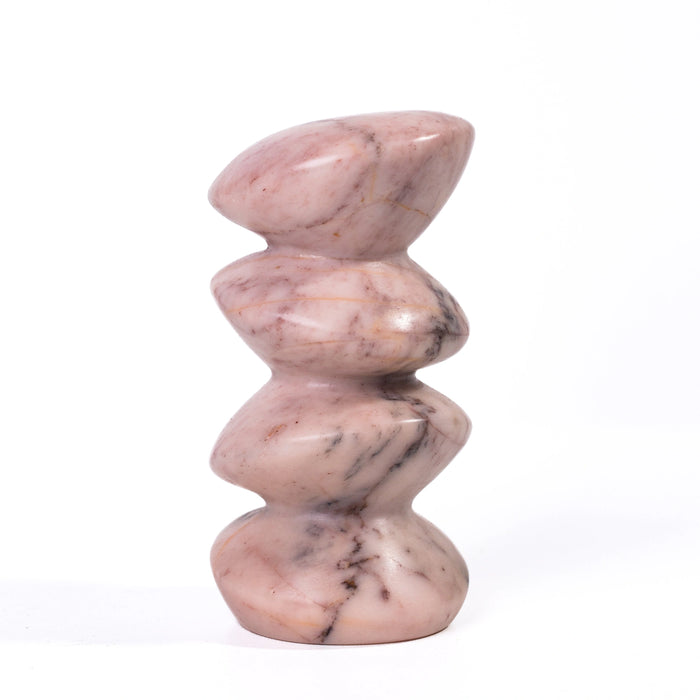 Marble Pink Cairn Decorative Object
