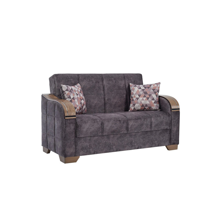 Ottomanson Sapphire Collection Convertible Loveseat with Storage