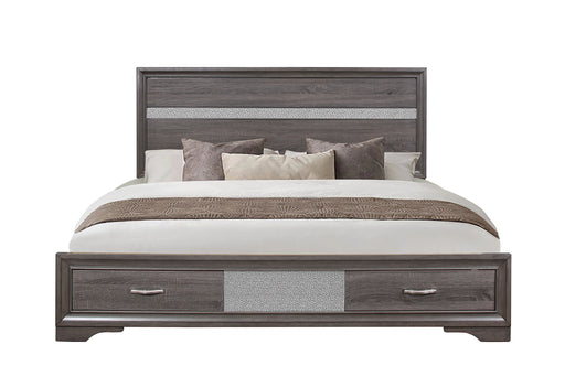 Seville Grey Bed Dresser Mirror Nightstand