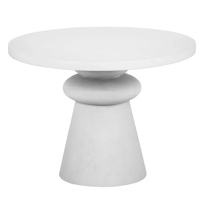 Lupita 42" White Round Dinette Table