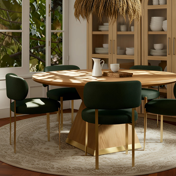 Margaret Green Performance Chenille Dining Chair