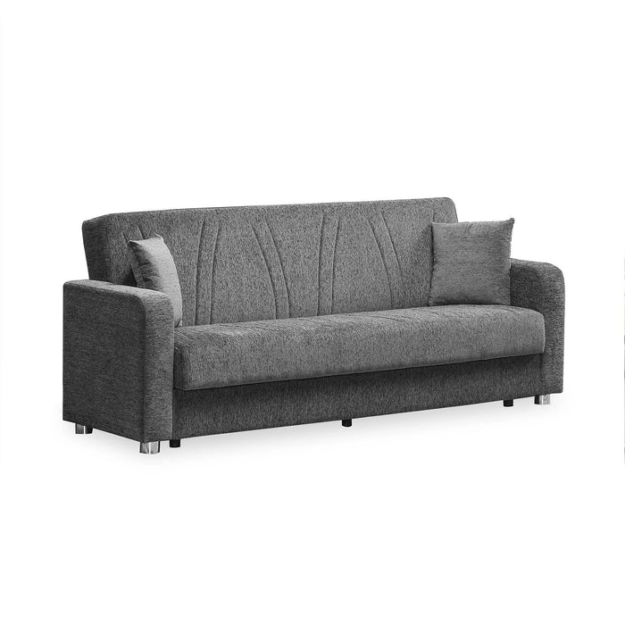 Ottomanson Elegance Collection Upholstered Convertible Sofabed with Storage