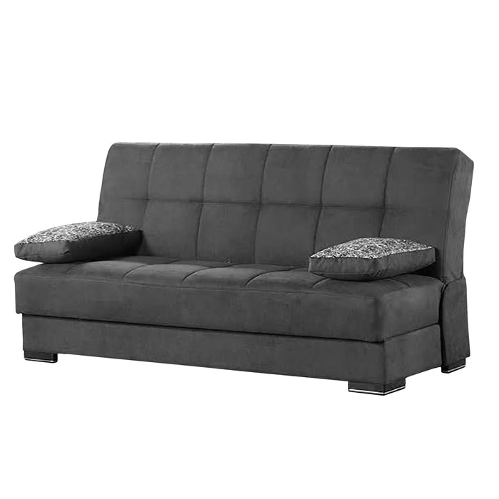 Ottomanson Soho Collection Upholstered Convertible Sofabed with Storage