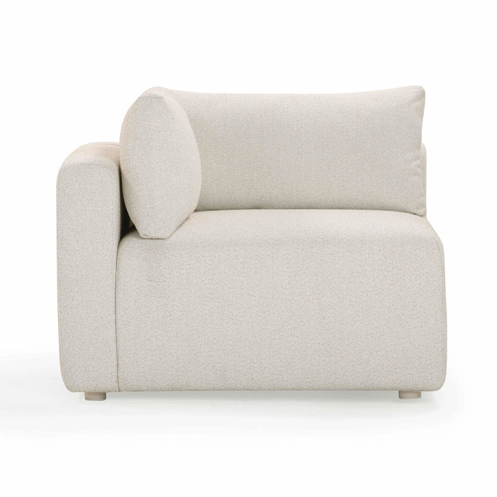 Hangover Cream Performance Fabric Outdoor Modular Corner Chair